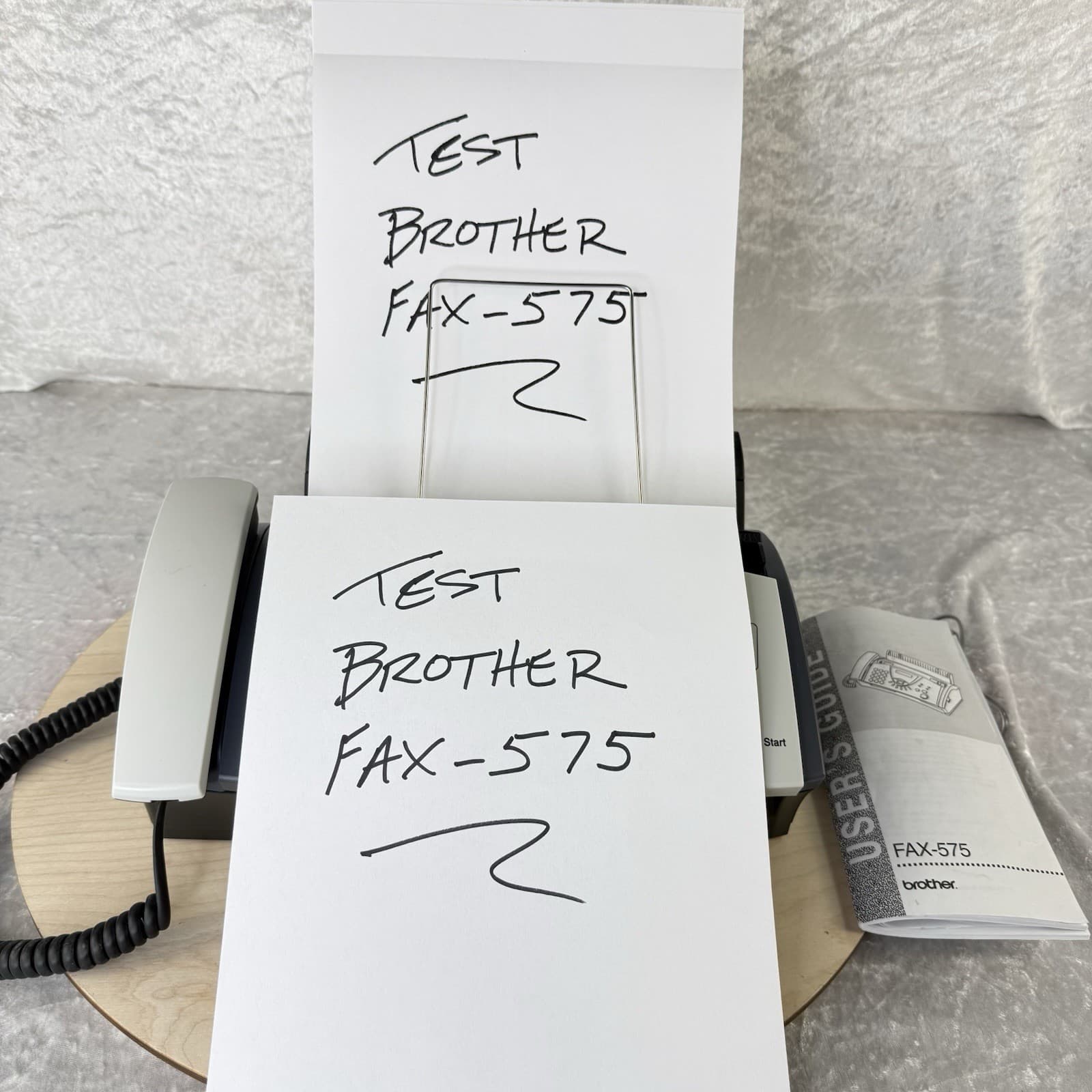 Brother FAX-575 Personal Plain Paper Fax Machine Copier User Guide Print Cartg + 2