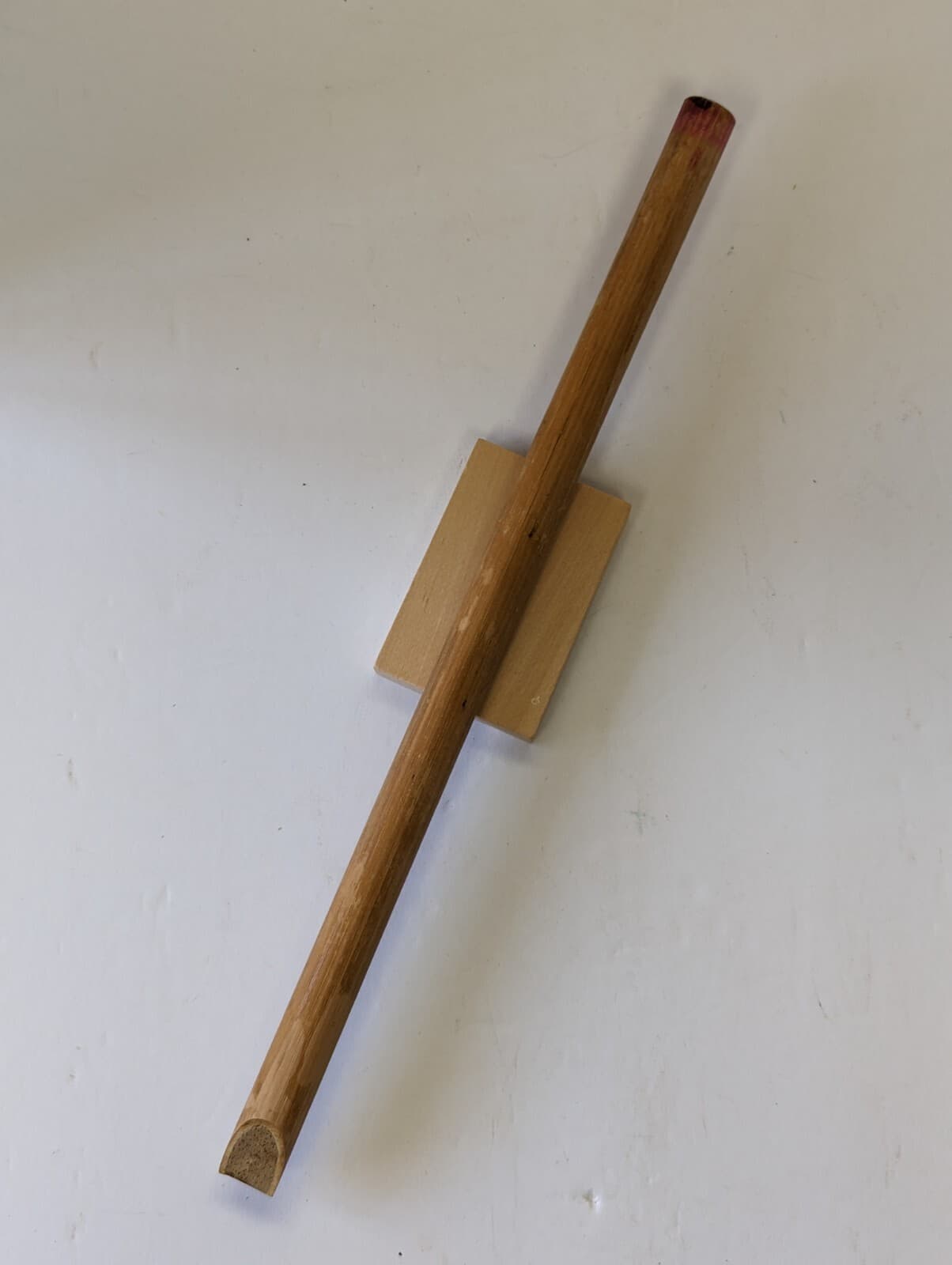 Vintage Handmade Traditional Bamboo Flute 13.5" x .75" 6 Holes 2