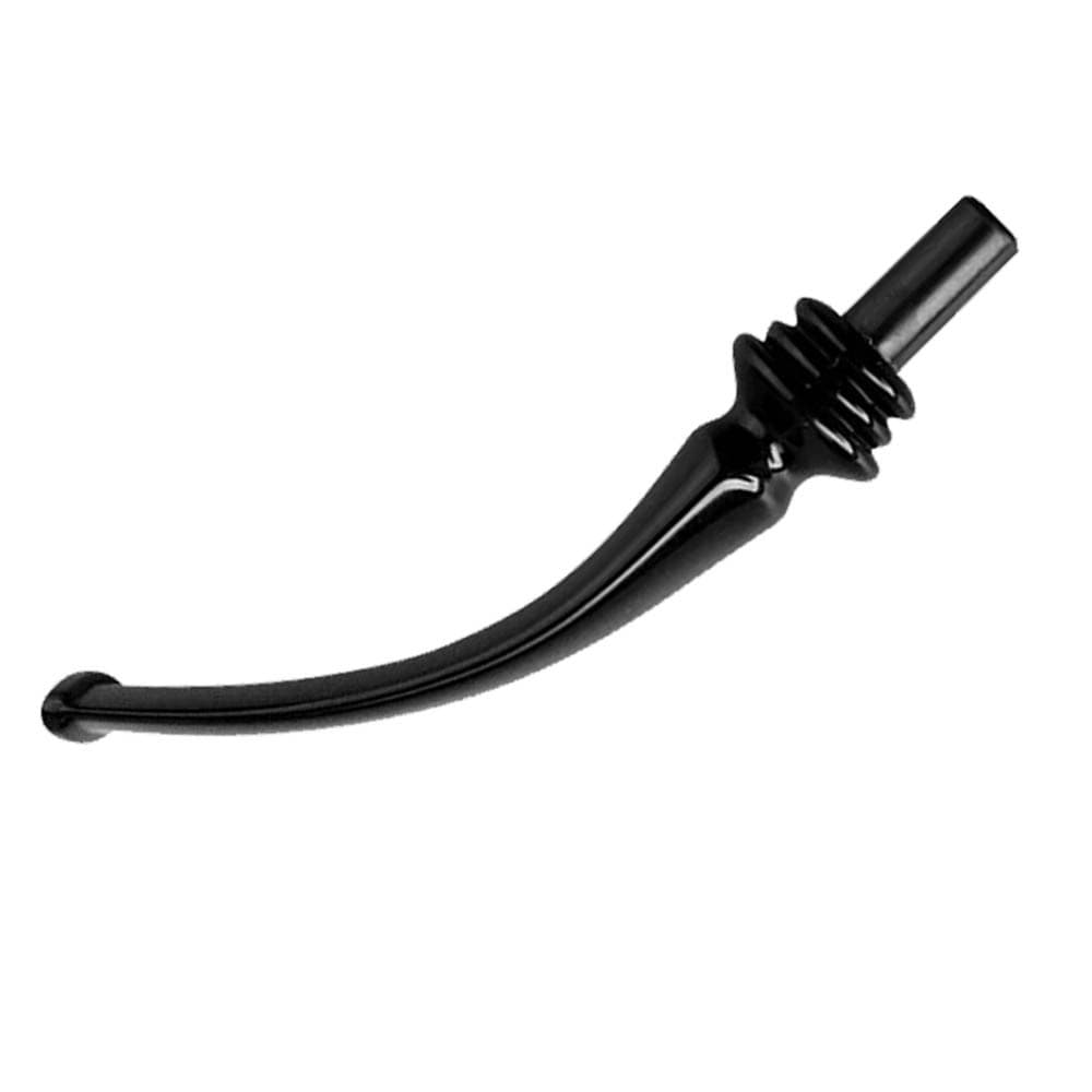 1X Bent Curved Pipe Stem Acrylic Stem Mouthpiece Replacement For Tobacco Pipe 4