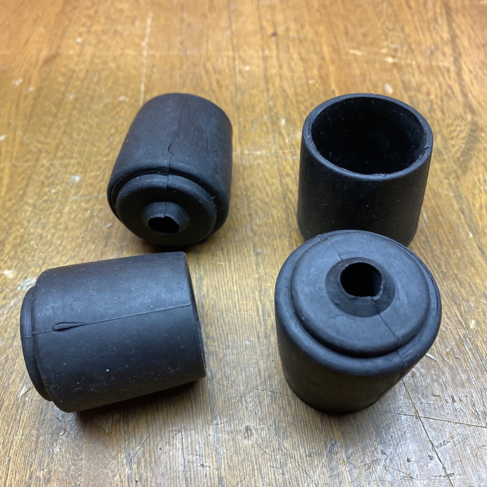 Crutch Cane Walker Chair Rubber Tip Foot 1” non marking (Lot of 4) FREE SHIP