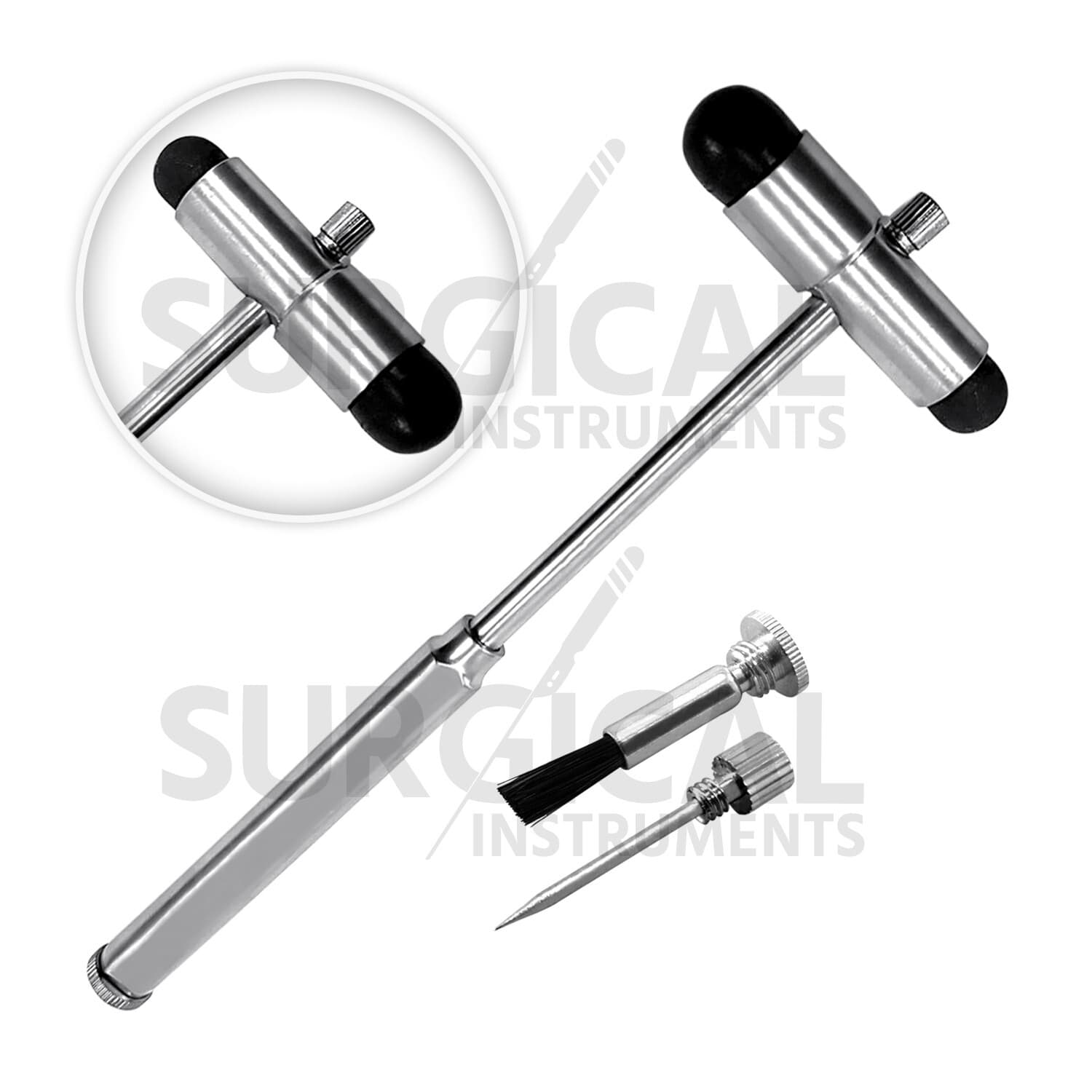 5 Pcs Neurological Percussion Berliner Reflex Taylor Buck Hammer German Grade 3