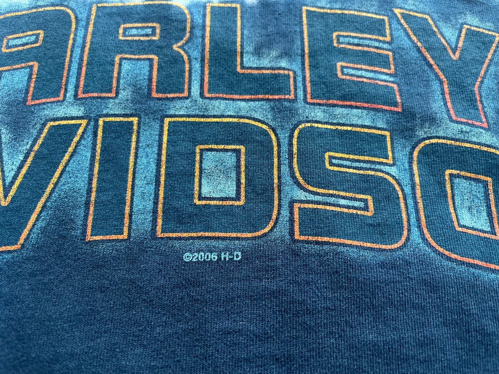 HARLEY DAVIDSON STRATMAN TIE DYE MISSISSIPPI COAST T-SHIRT USA MADE MENS XL EUC 4