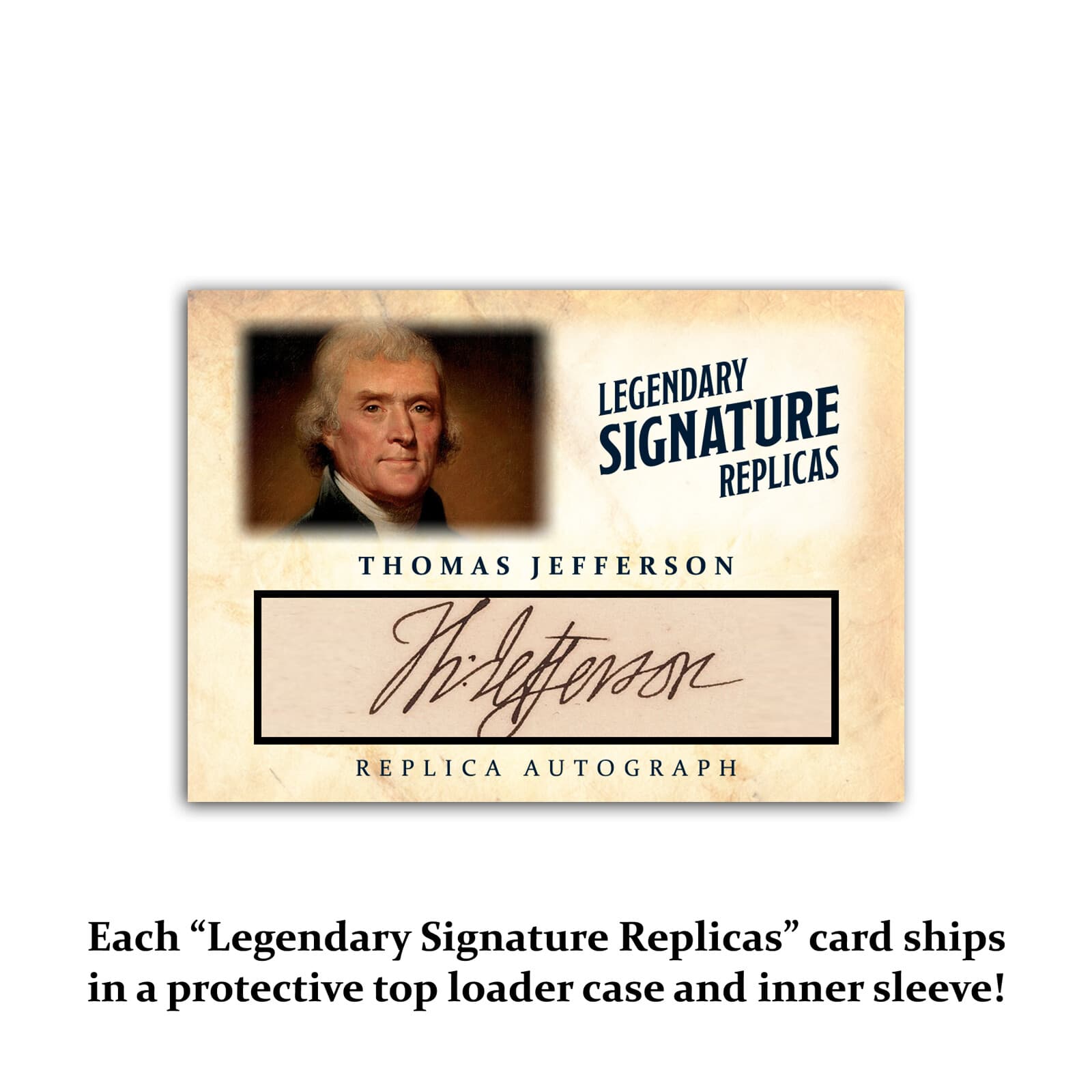 Thomas Jefferson Autograph Replica Presidential Signature Card ACEO Historic 3