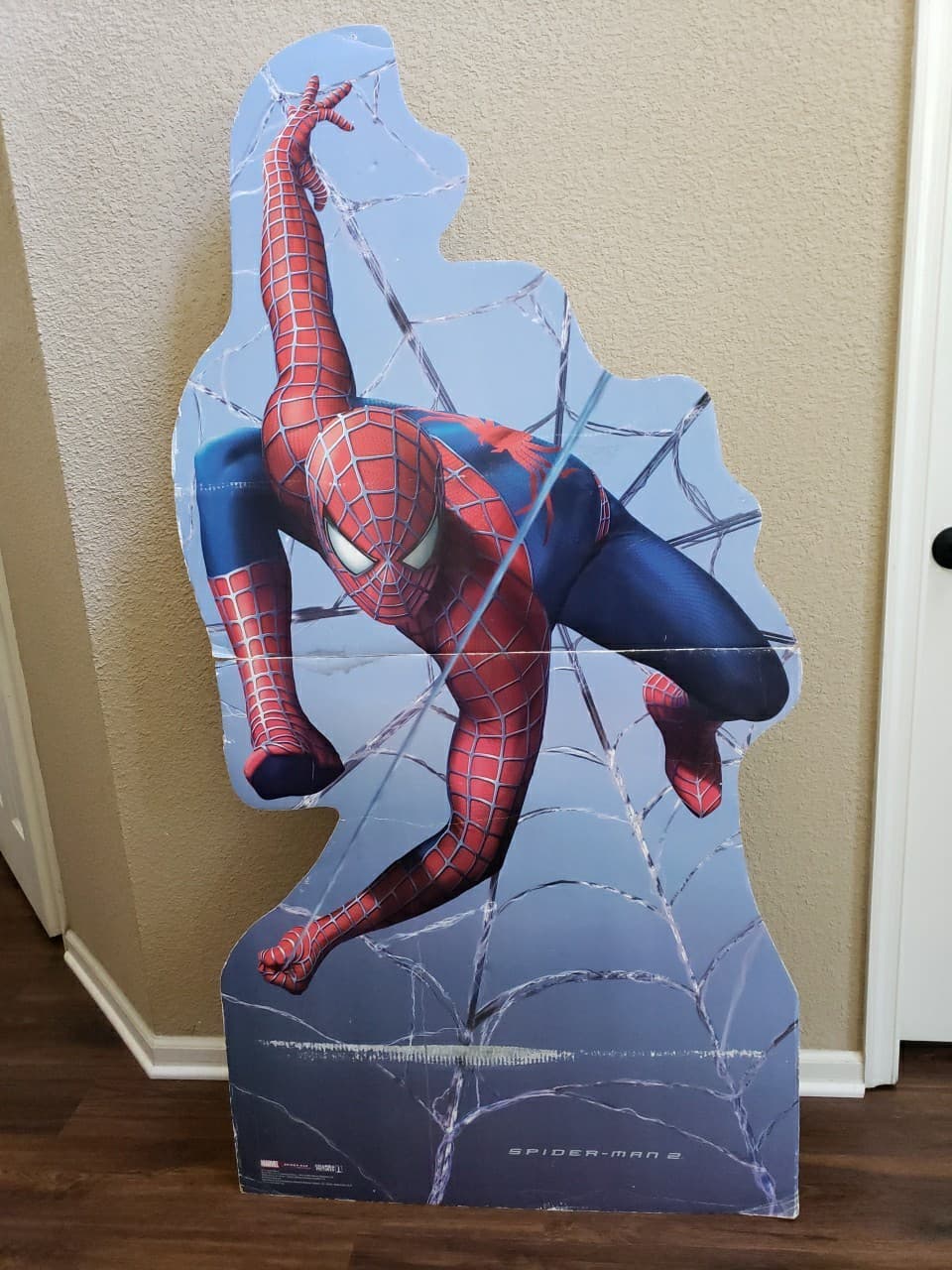 2004 Vintage Spider-Man 2 Movie 68” Marvel Cardboard Standee Standup Advertising