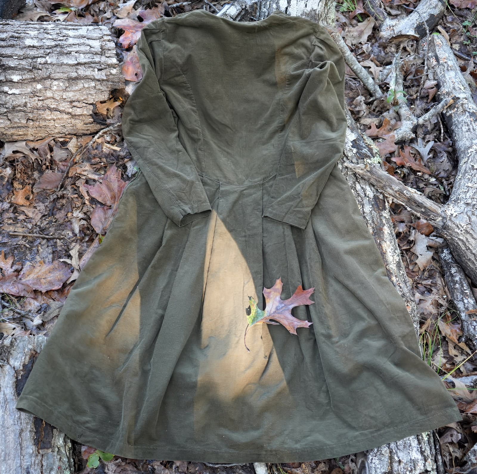 Vintage Olive Dirndl with Belt Oktoberfest Bavarian Tyrol Dress Size L 14 EU 44 6