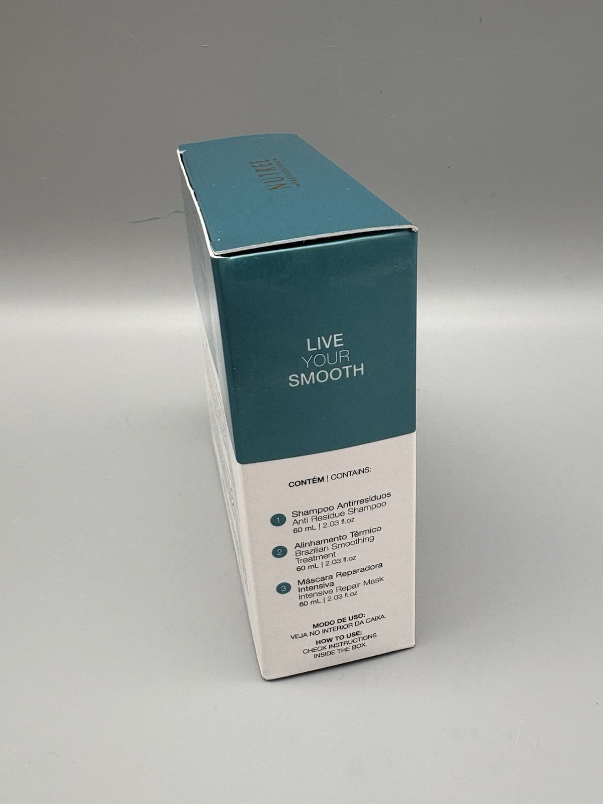 Nutree Amazonliss Keratin Hair Treatment Straightening 2.03 floz 3 Step Kit 3/25 4