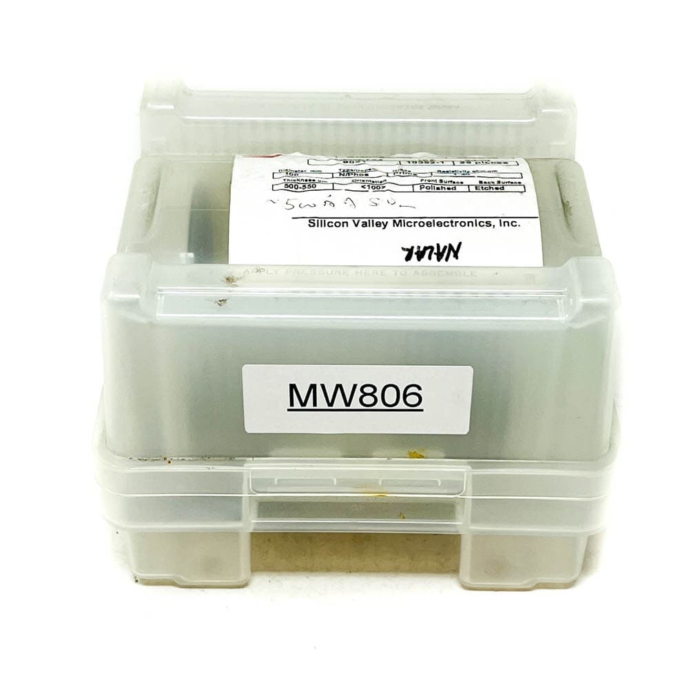 SVM Silicon on Insulator SOI Wafer 4 in 100 mm N Phos Prime Grade 5 Pcs w/ Case 6