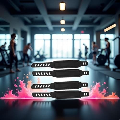 2 Pairs Exercise Bike Pedal Straps,Adjustable Gym Bicycle Straps Accessories  3