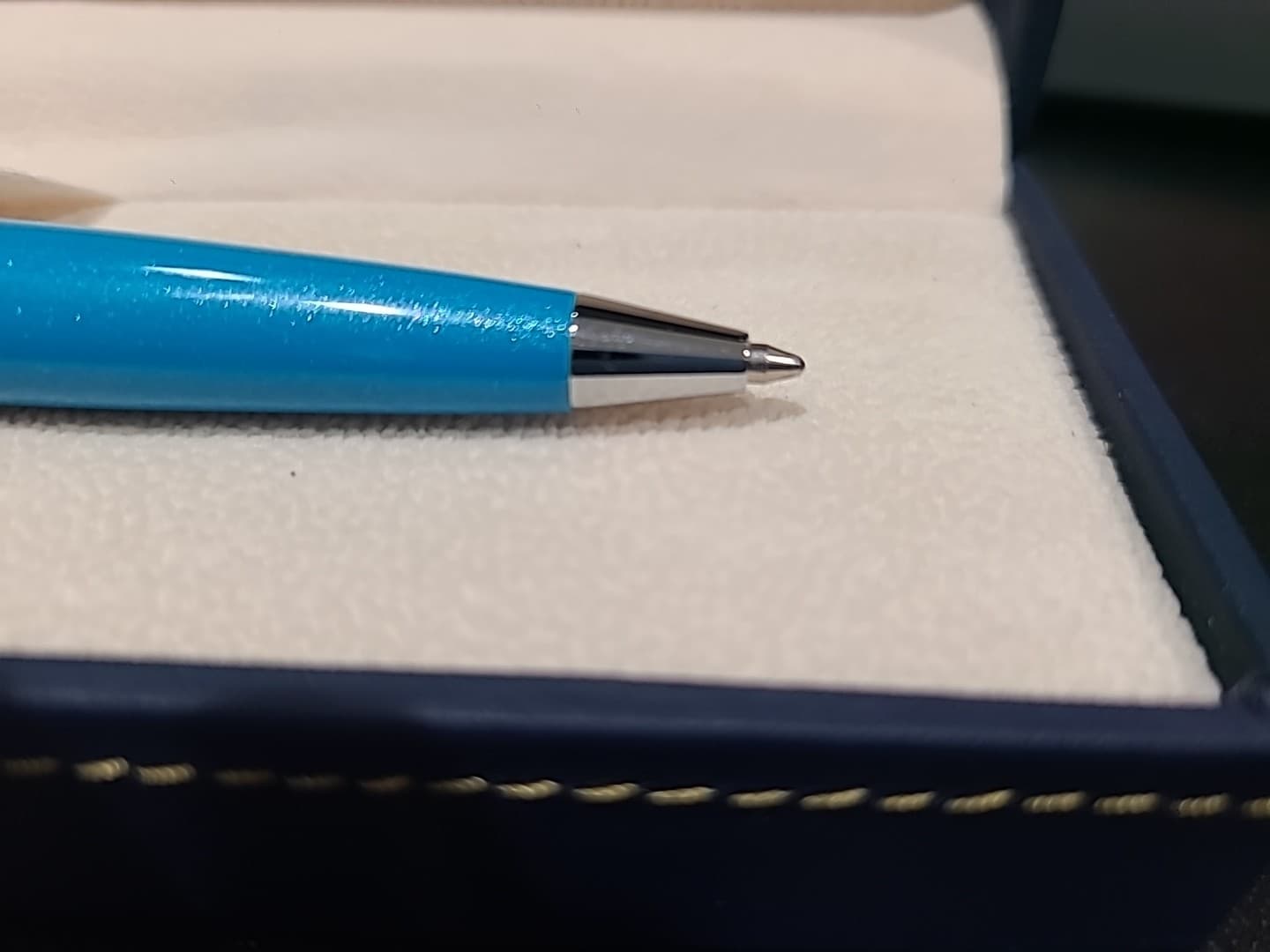 Conklin Coronet Ballpoint Pen, Turquoise & Chrome, Brand New In Box  5