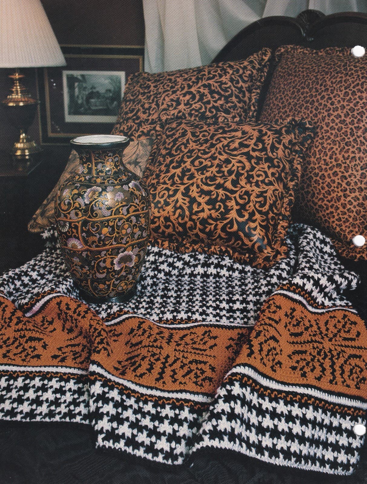 Annie's Crochet Afghan HERRINGBONE AFGHAN Pattern Leaflet 2