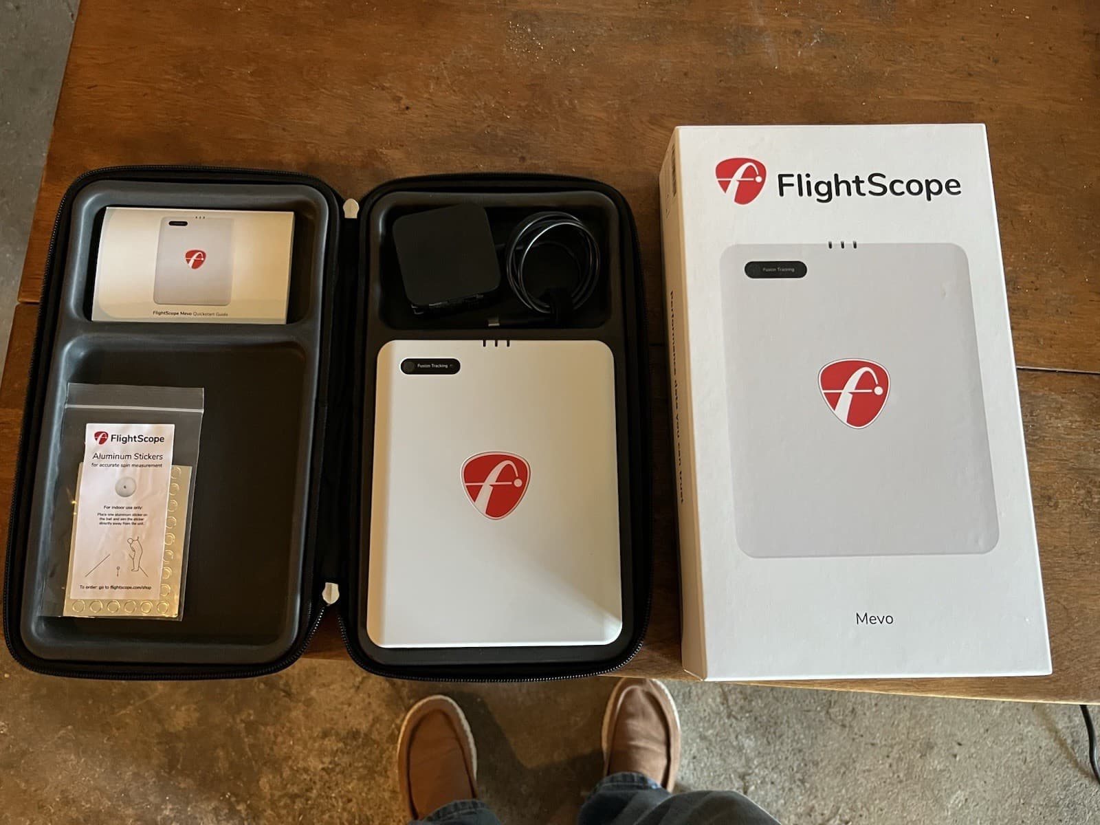 Flightscope Mevo Gen 2 Golf Launch Monitor With Leveling Stand Used Once