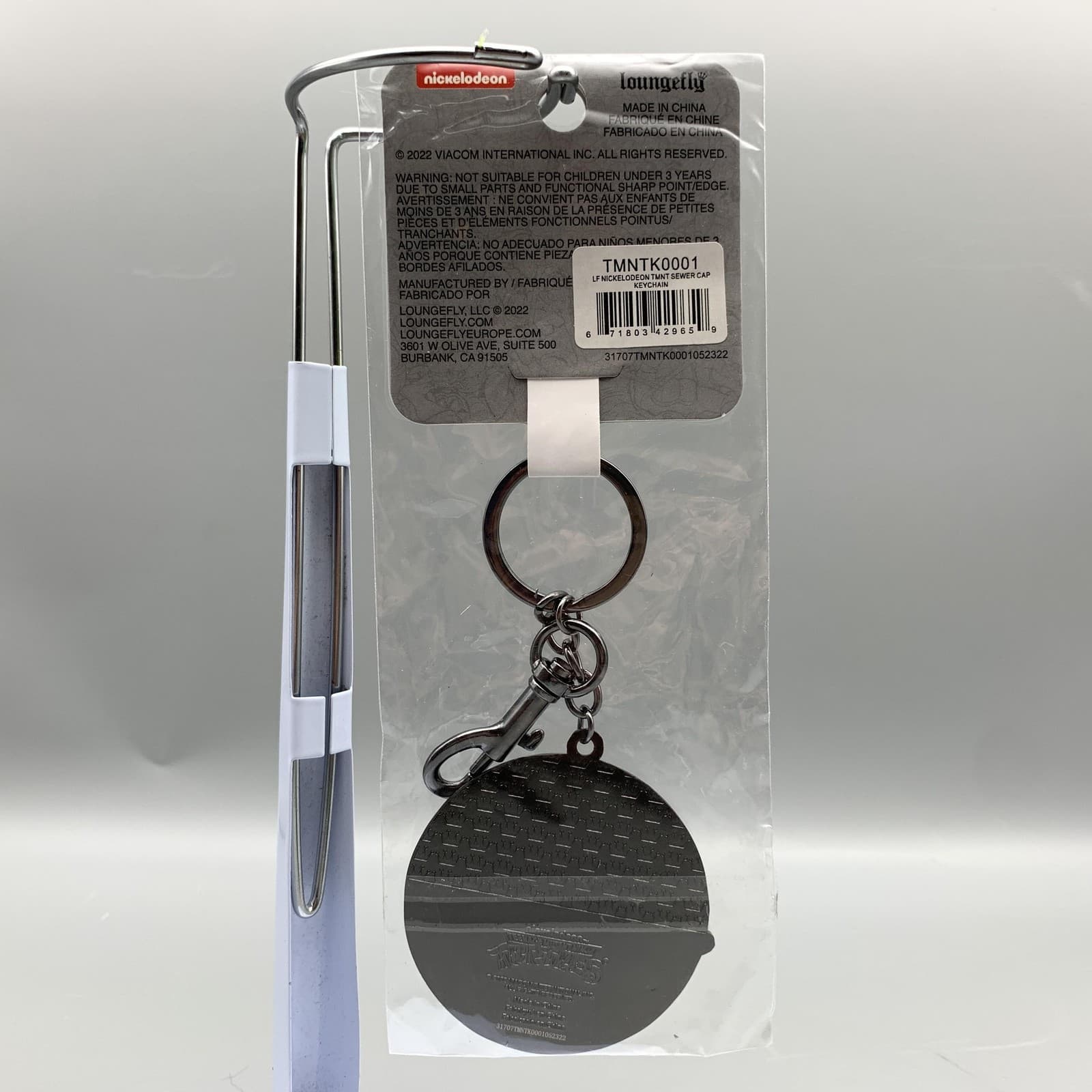 Loungefly Teenage Mutant Ninja Turtles Keychain TMNT Sewer Cap Nickelodeon New 2