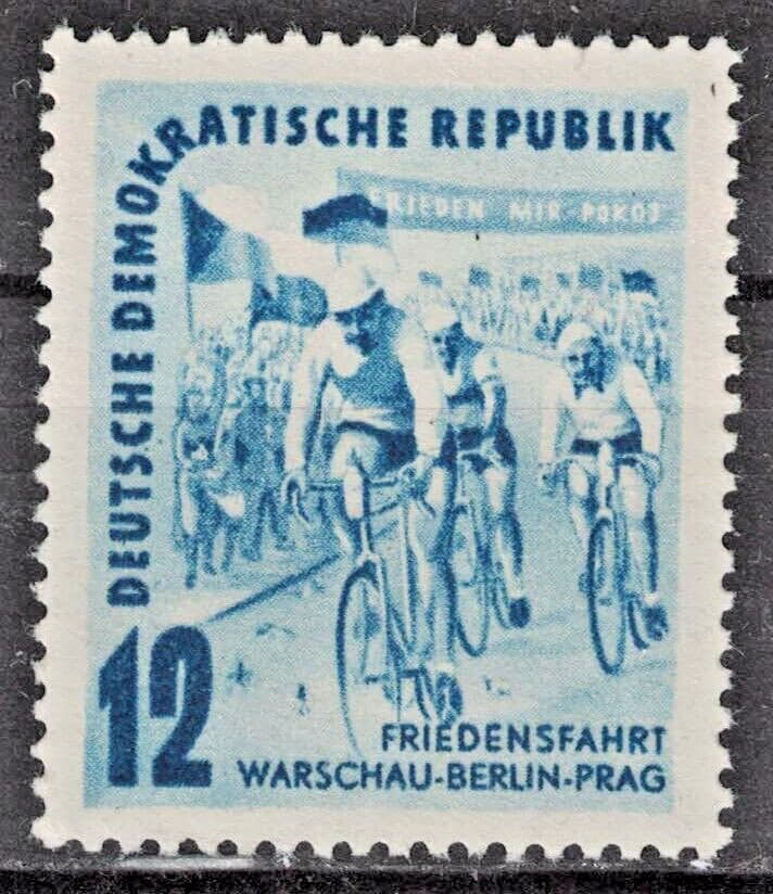 GERMANY DDR:1952 SC#87 MNH Cyclists AP1488