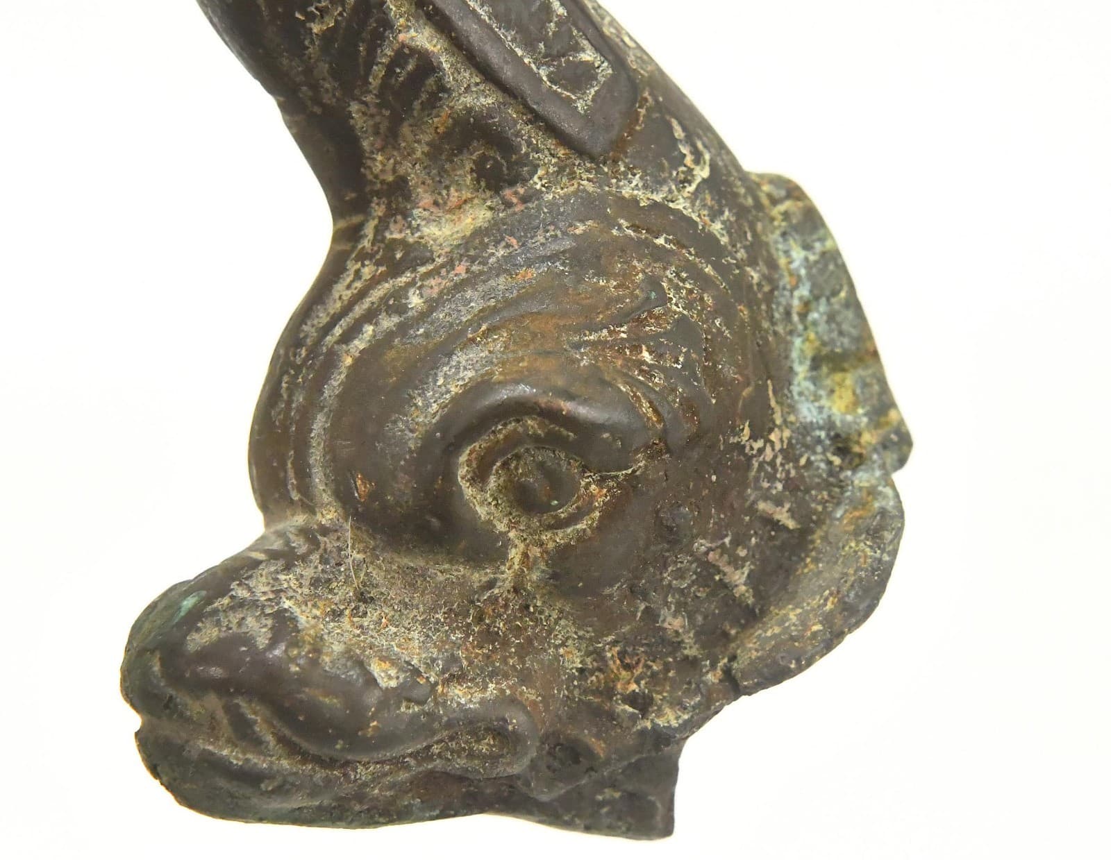 VINTAGE LARGE BRASS BRONZE DOOR KNOCKER FISH DESIGN 3