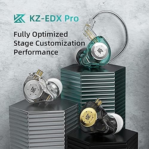 KZ EDX PRO 1DD 10mm Dual Magnetic Dynamic Driver HiFi In-Ear Monitors with Detac 2