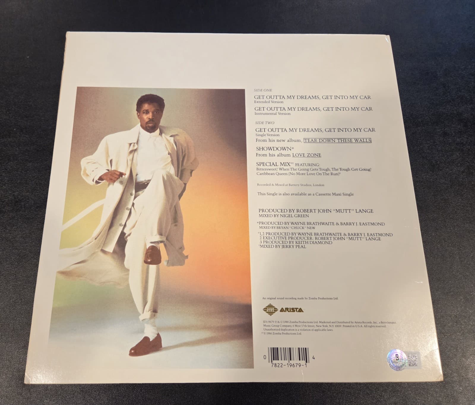 BILLY OCEAN signed autographed GET OUTTA MY DREAMS LP RECORD BECKETT (BAS) RARE 2