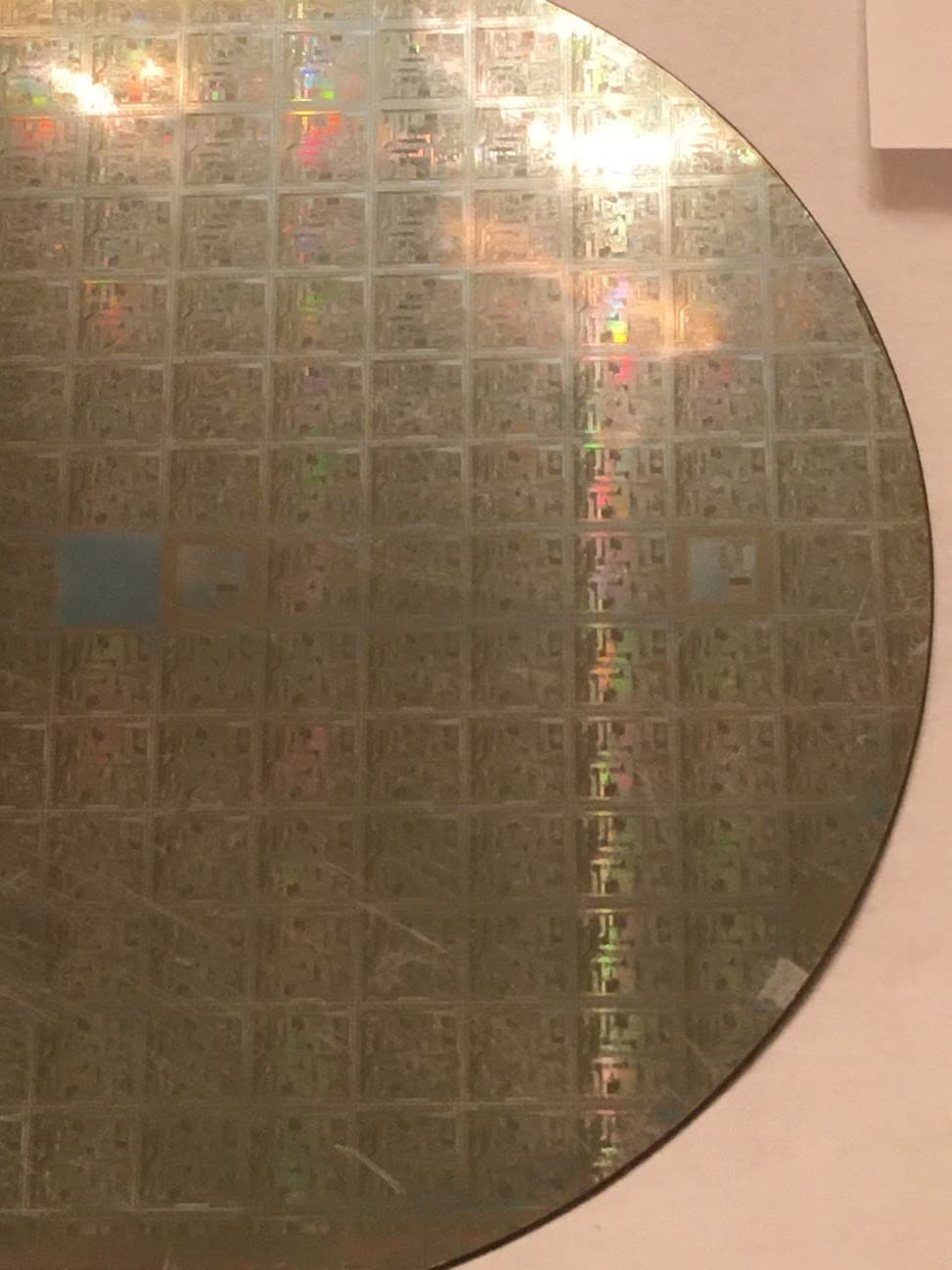 4" Silver Xerox Printer Silicon Wafer 1980s Extremely Rare Vintage CPU Chip 2