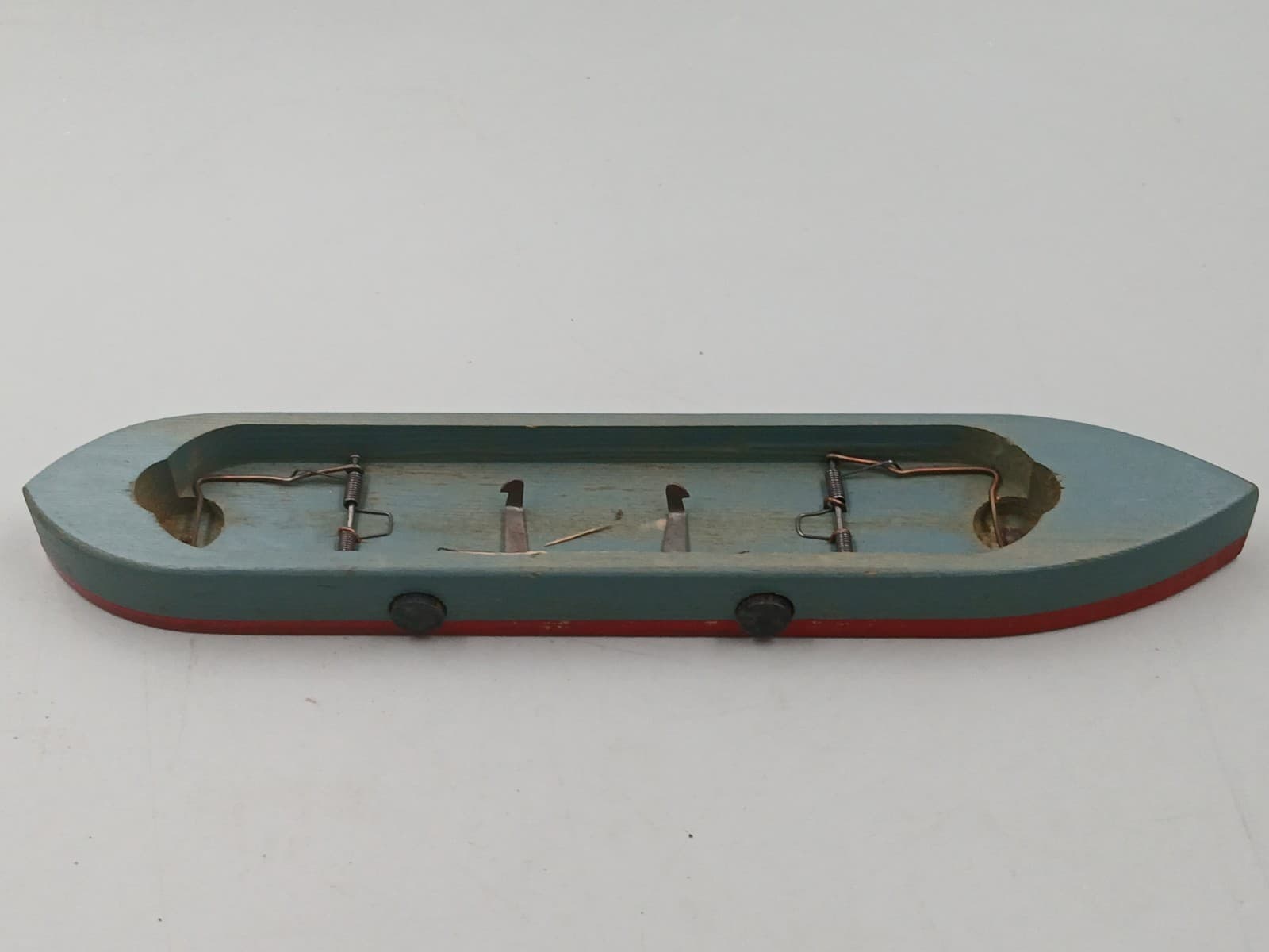 Vintage Wallace Task Force Submarine & Exploding Aircraft Carrier Wooden Toy Set 3