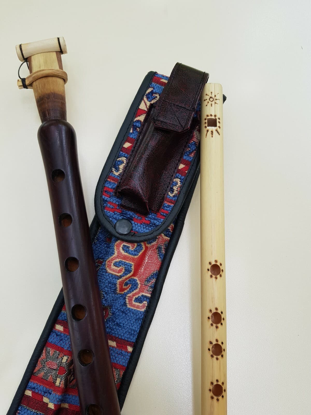 Armenian Duduk Advanced level with beautiful case with reed holder + gift flute