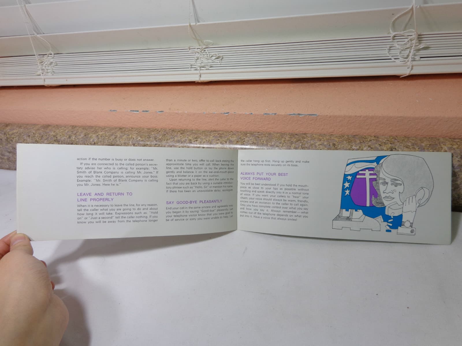 VINTAGE SOUTHWESTERN BELL TELEPHONE 1960's  RARE THE SECRETARY & THE PHONE BOOK 6