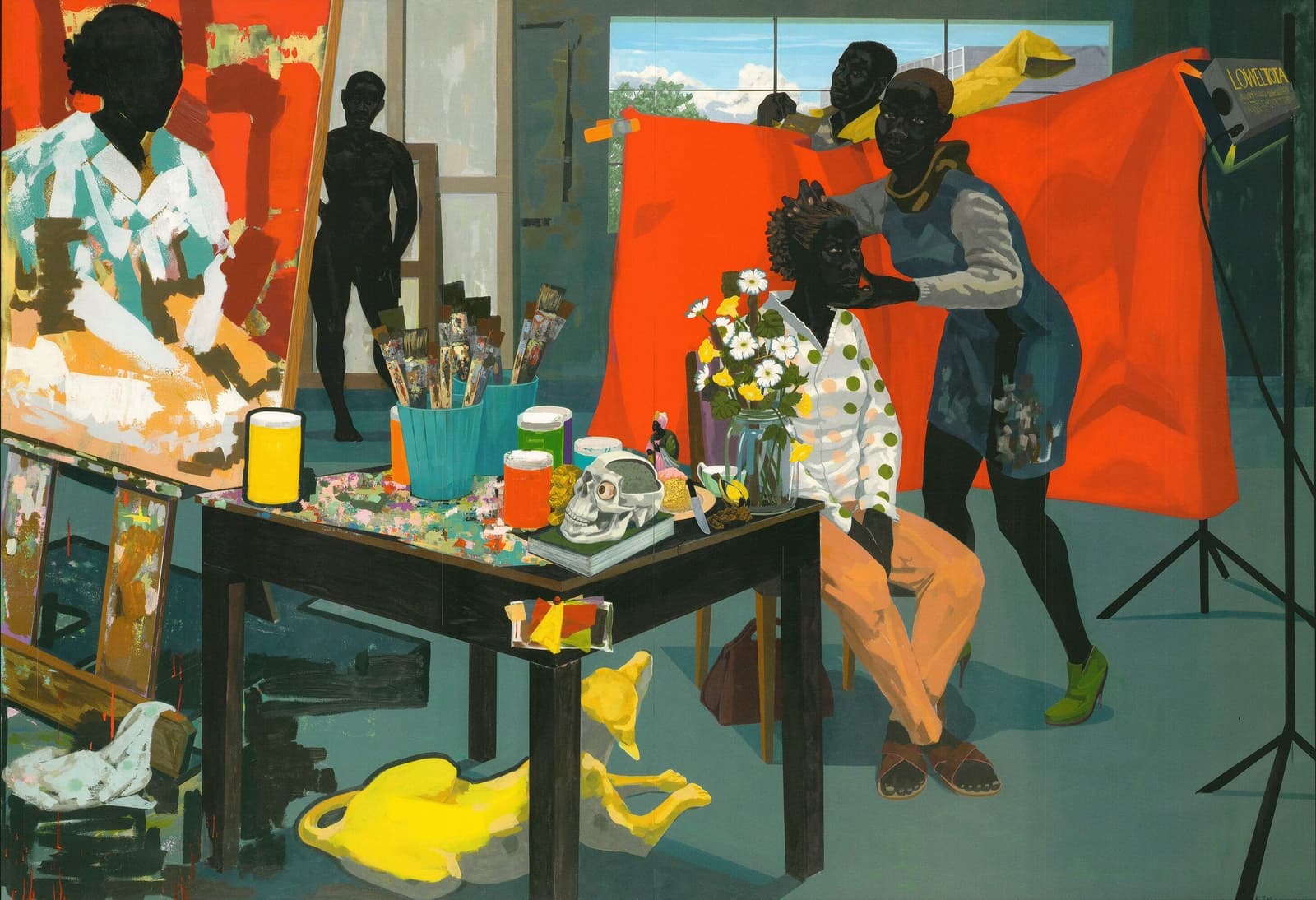 KERRY JAMES MARSHALL Mastry 26.5" x 32.75" Poster 2016 African American Multicol 2