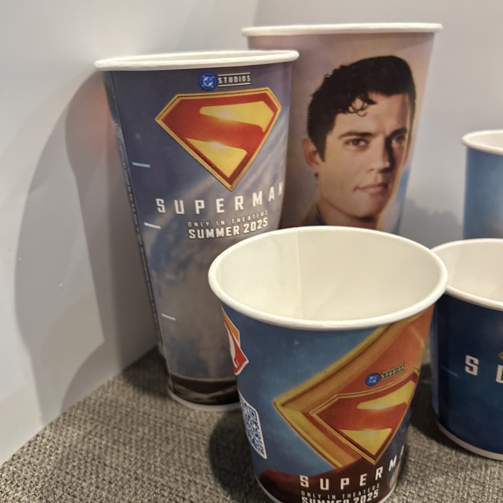DQ Dairy Queen cups (5) Superman Only In Theaters Summer 2025 advertisement  NEW 2