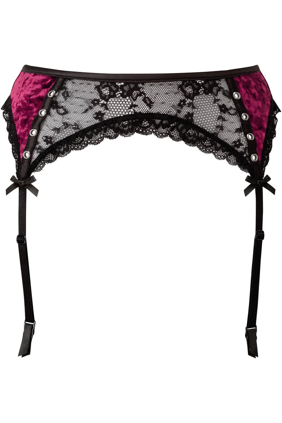 KILLSTAR Mercy Lace Garter Belt In Red