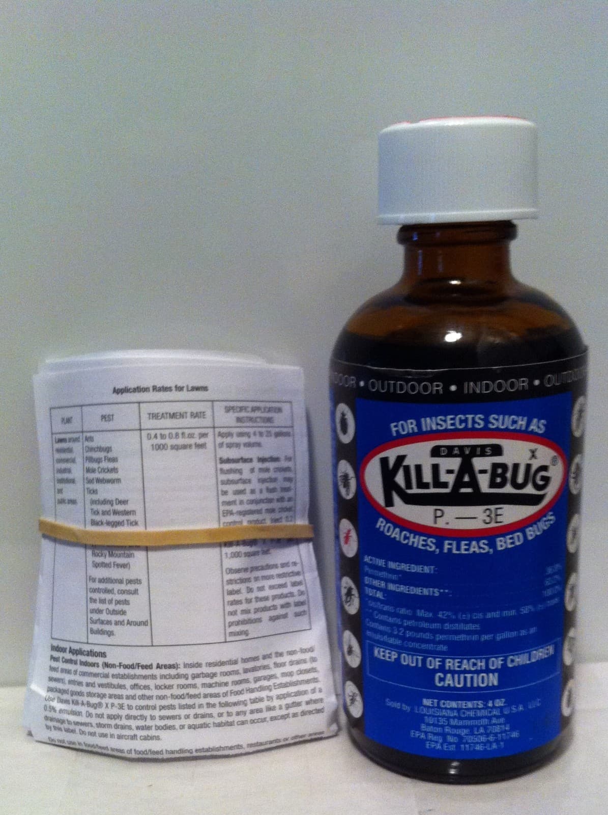 Davis Kill-A-Bug 4 oz  Killabug Army Worms Roaches Fleas Bedbugs 3