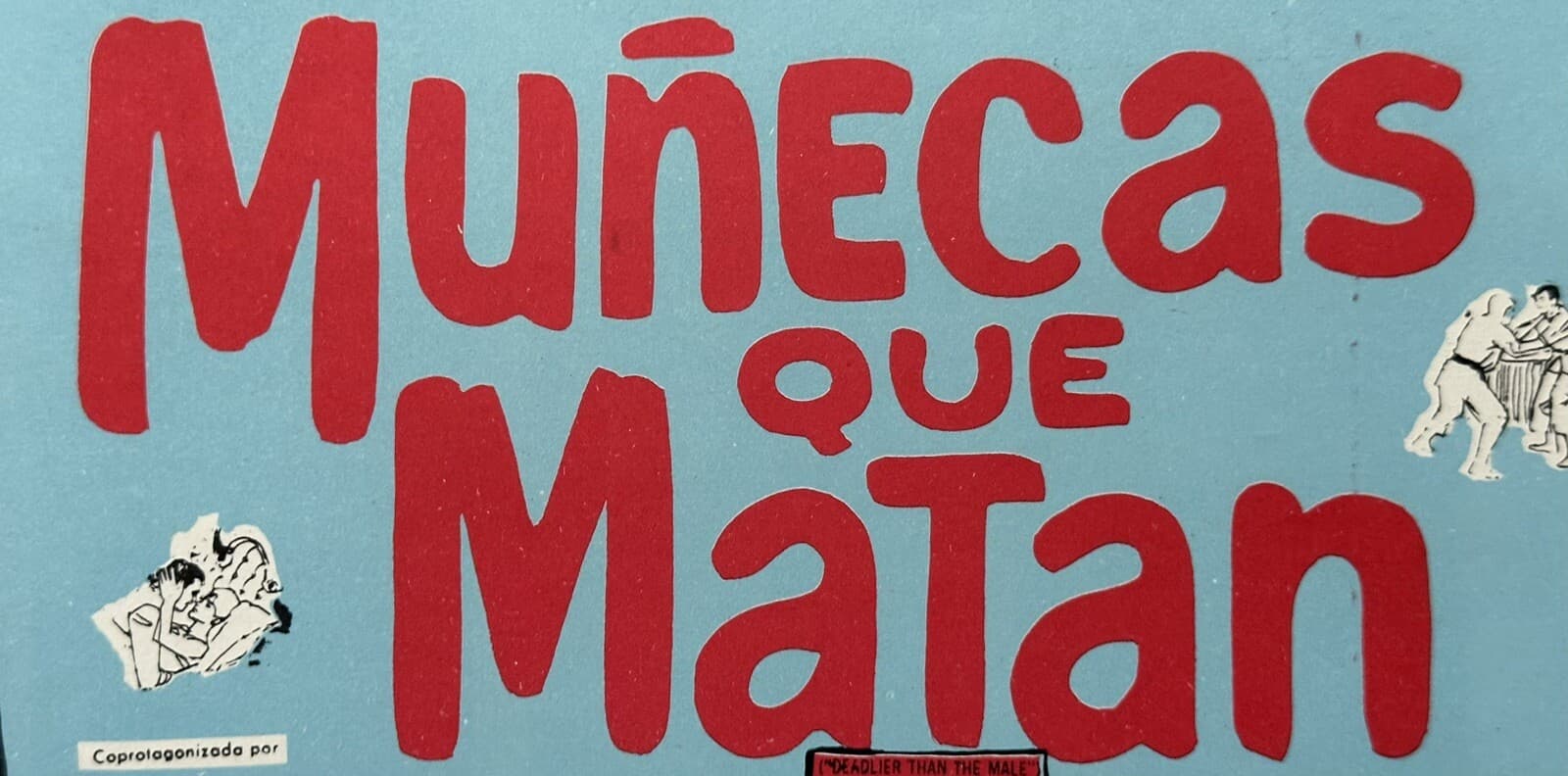 DEADLIER THAN THE MALE Richard Johnson Sylva Koscina MEXICAN LOBBY CARD 3