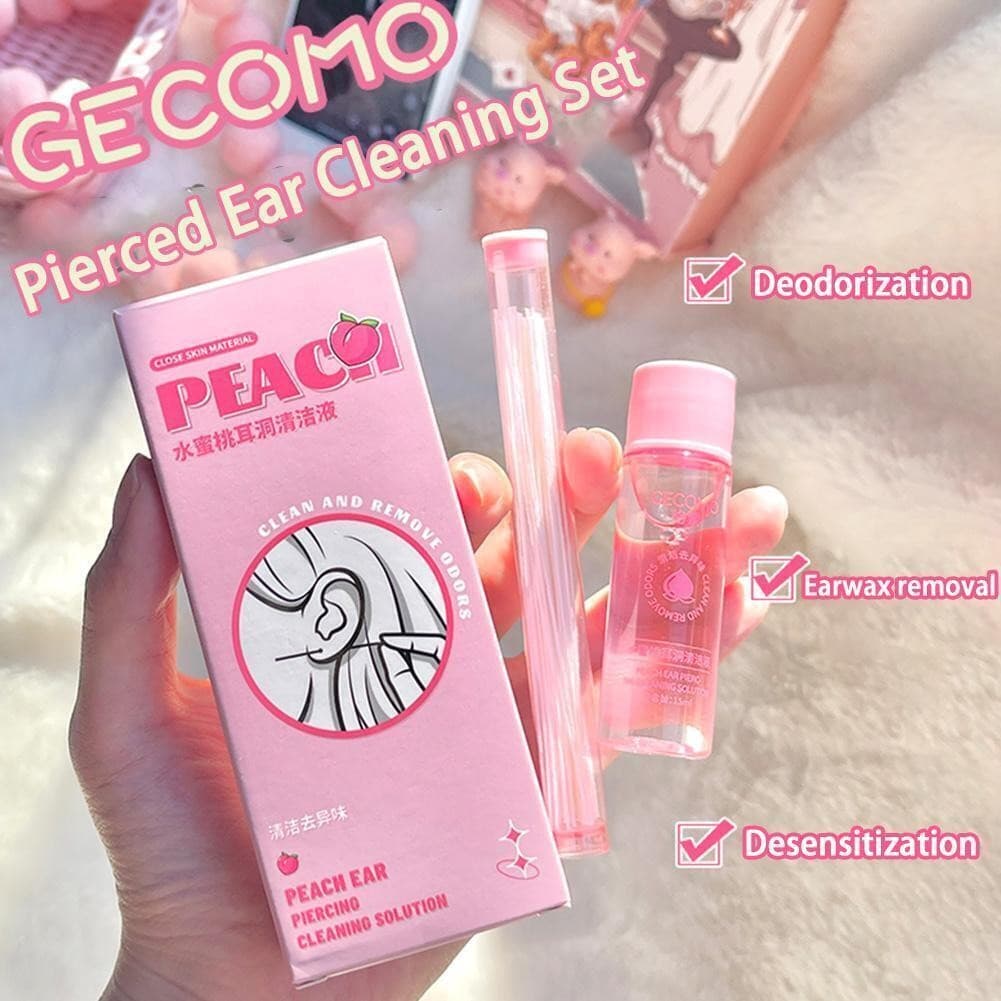 60pcs Pierced Ear Cleaning Set Ear Holes Cleanse Piercing Line Aftercare L7A0 2