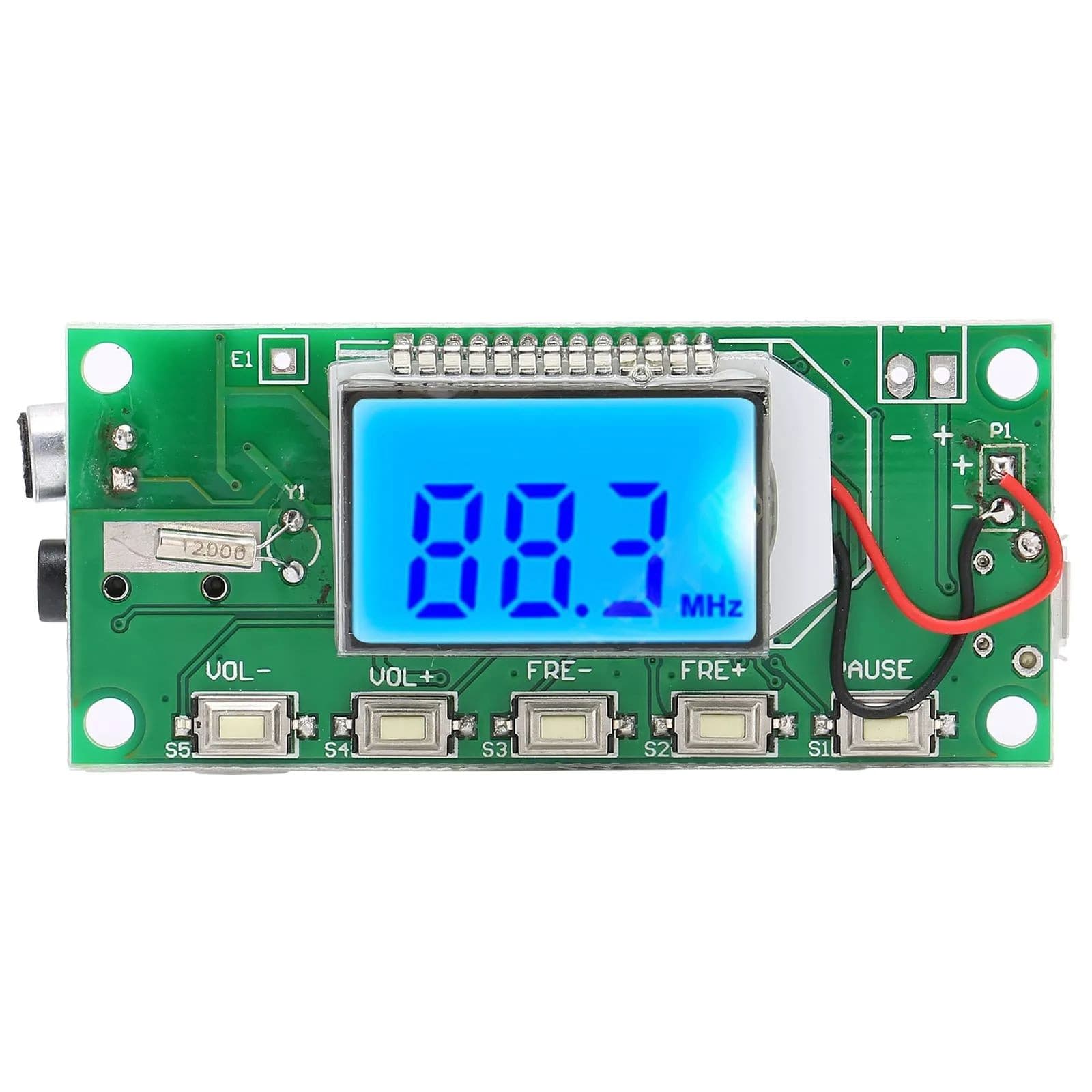 1* FM Transmitter Module PCB Board W/LCD Display Digital FM Radio Accessories 2