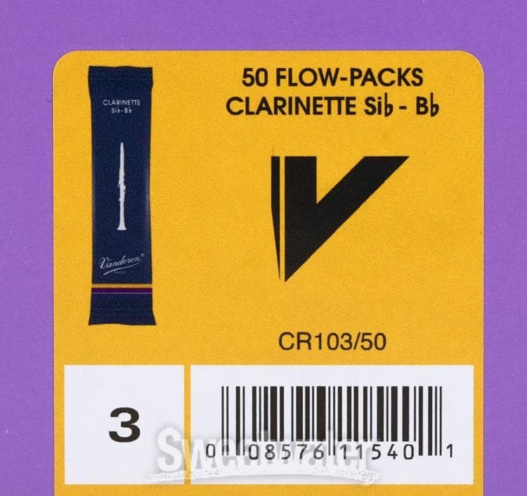 Vandoren Traditonal Bb Clarinet Reeds - 3.0 (50-pack) 3