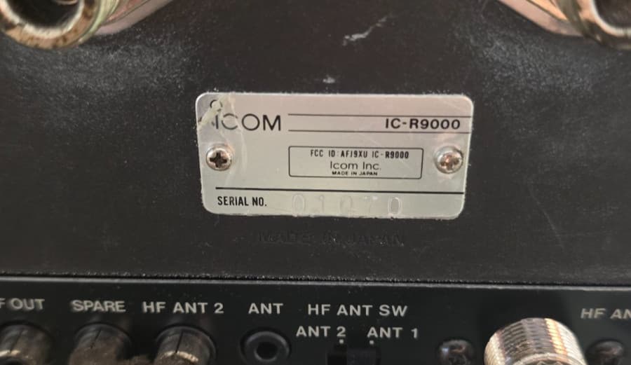 ICOM IC-R9000 Communication Receiver 100KHz- 2000MHz Serial #01070 6