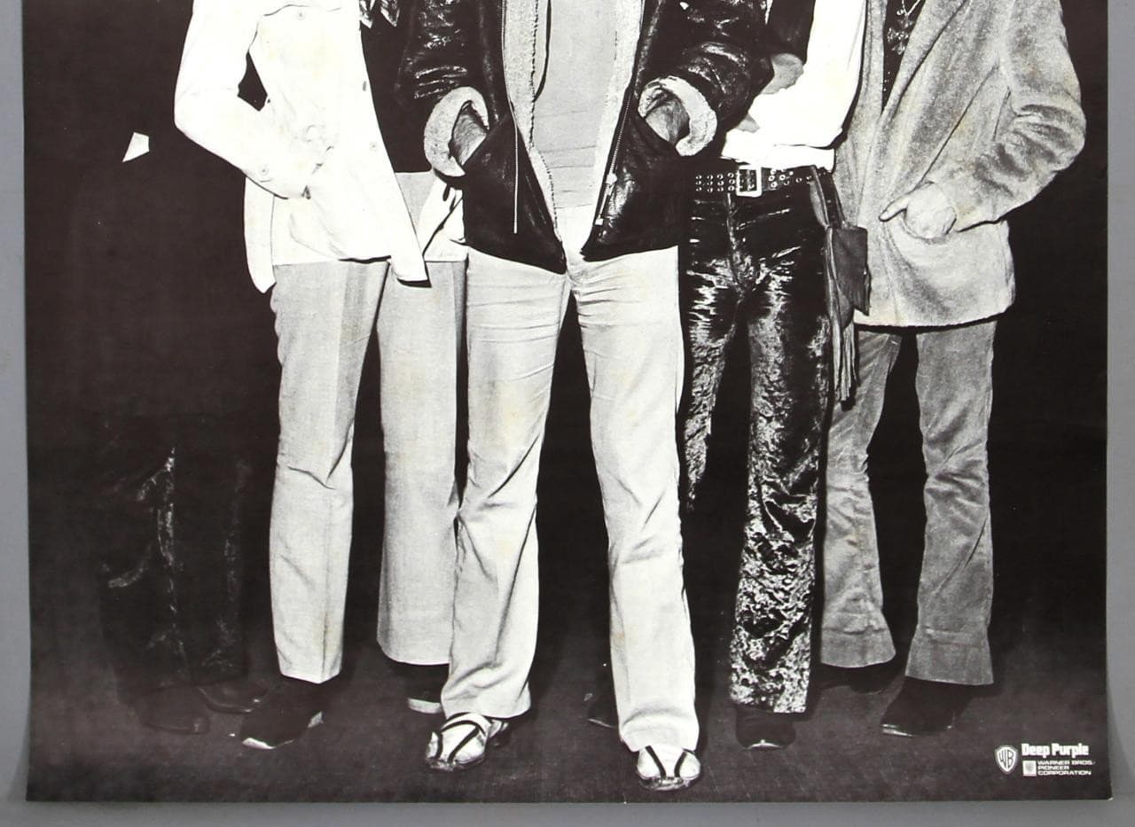 DEEP PURPLE – rare vintage original 1971 Warner-Pioneer promo poster FIREBALL 3