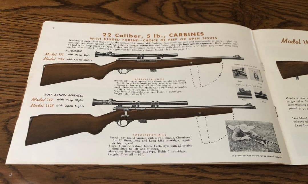 Mossberg & Sons 1953 Catalog  Rifles Shotguns Telescope Sights 4