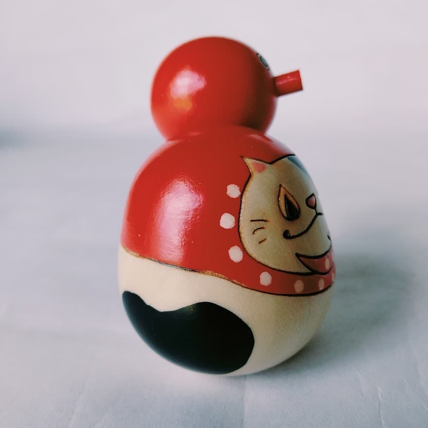 Usaburo Kokeshi Cat Octopus New Year Set Wooden Made in Japan Traditional Craft 4