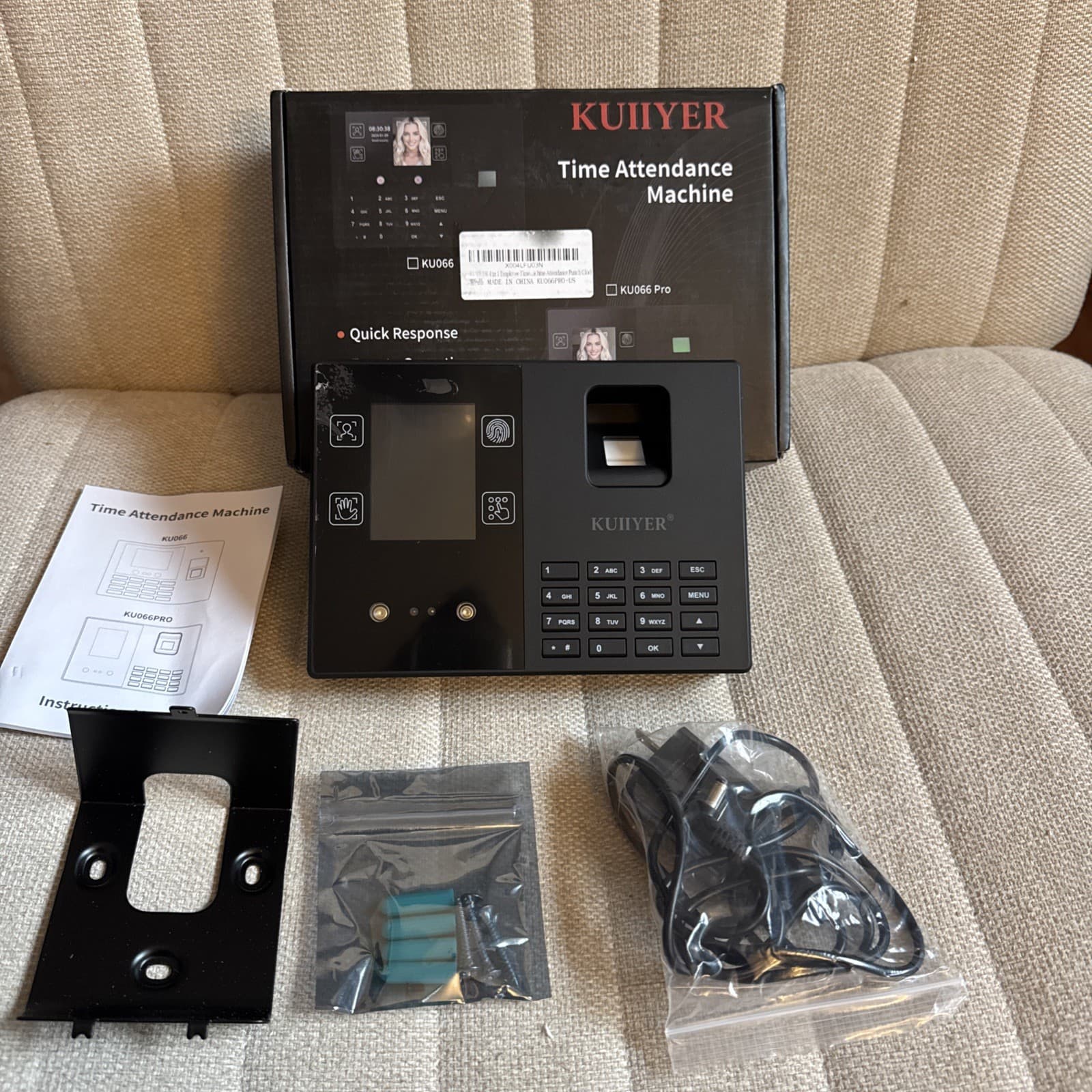 KUIIYER 4 in 1 Time Clocks for Employees Small Business Employee Clock in & Out
