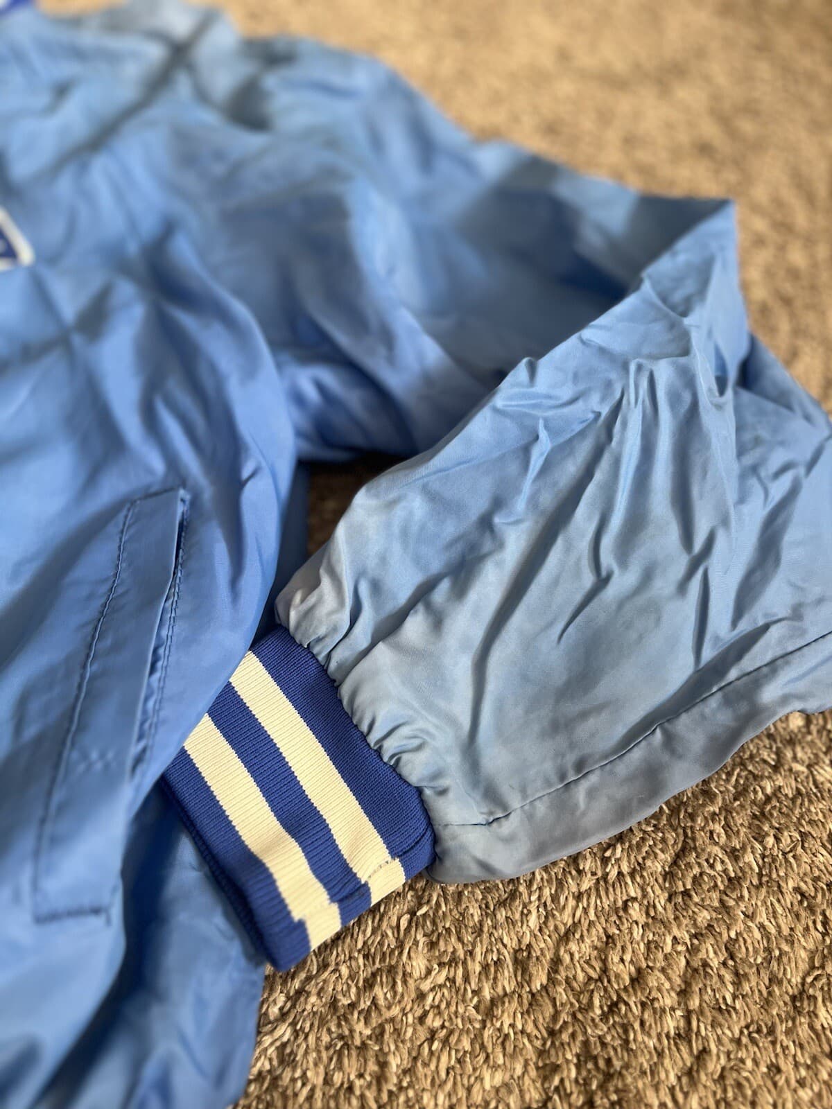 Vintage 1970's/1980's Cedar Point Light Nylon Jacket Blue Sandusky Ohio L/XL 3