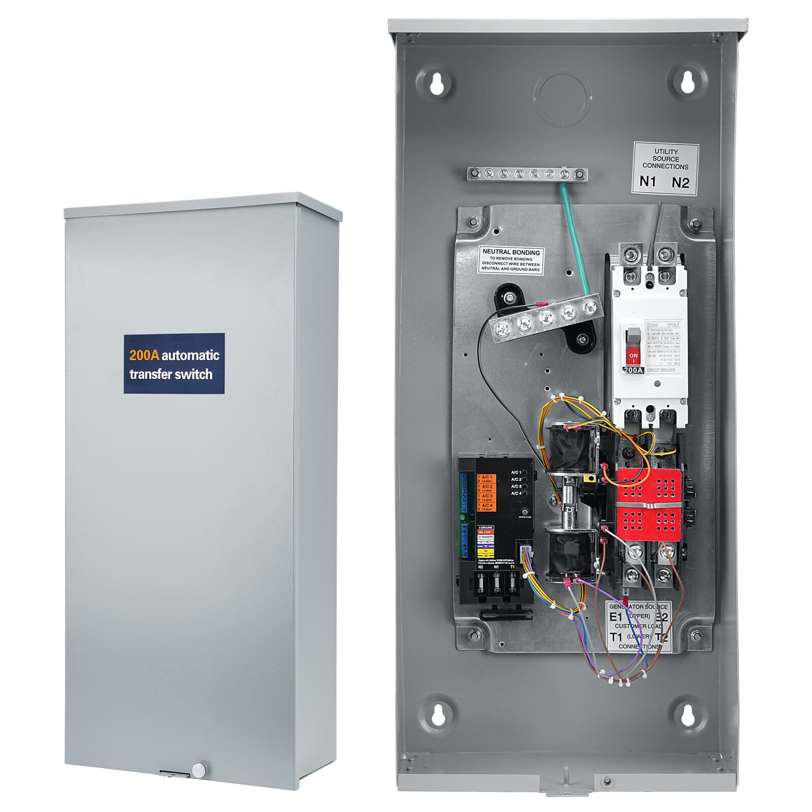 New High Quality 200 Amp SE Rated Automatic Transfer Switch 8-24KW 120V 6