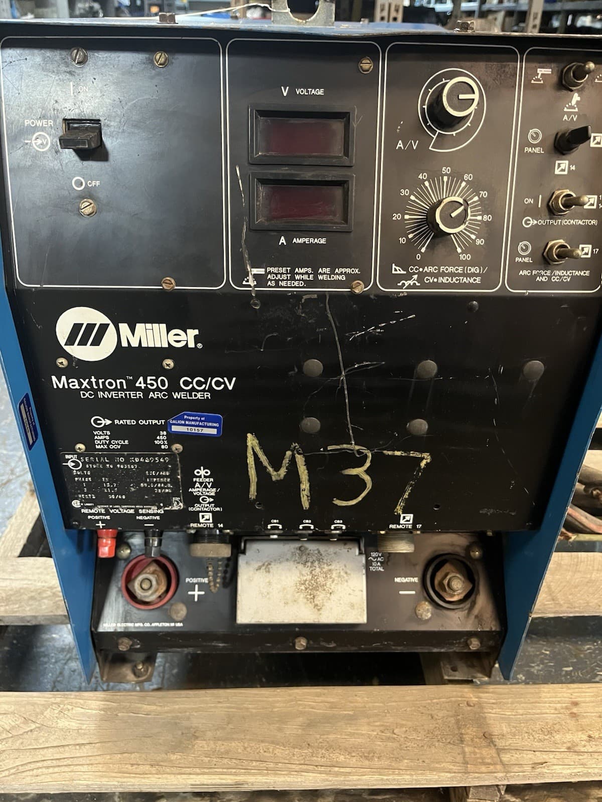 MILLER,MAXTRON 450 CC-CV,WELDER WELD POWER SUPPLY SOURCE 2