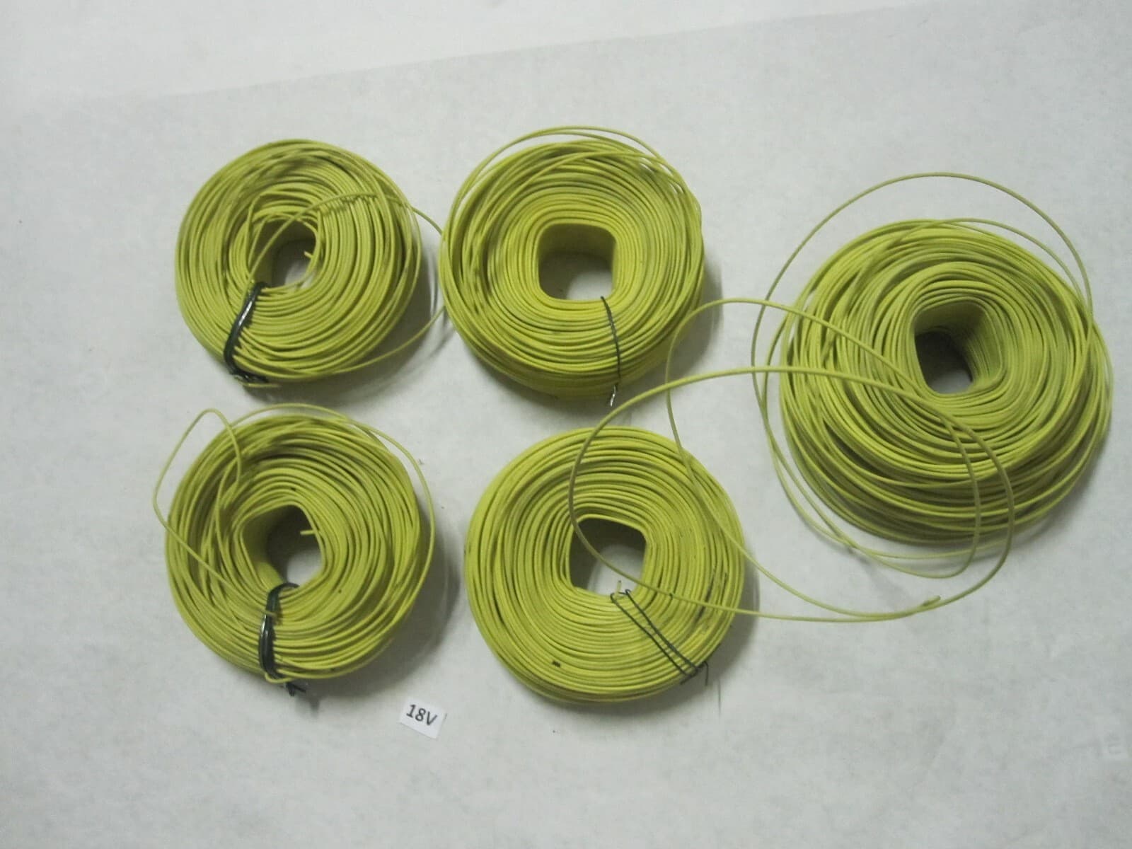 ReBar Tie Wire, 16 Gage PVC Yellow coated, 3.0 lb each 5X  Rolls