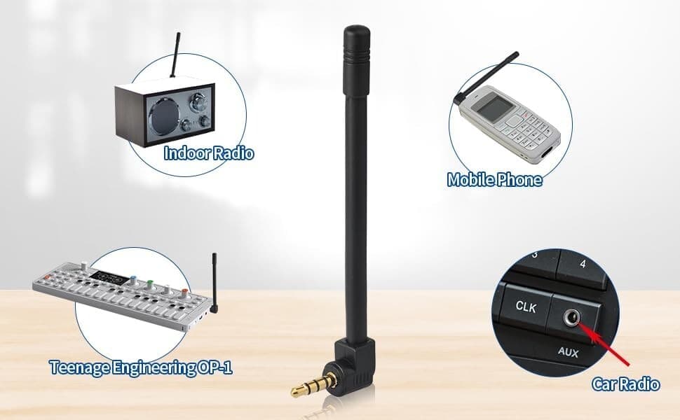 3.5mm Plug FM Antenna for Bose Wave Music System Home Radio Stereo Receiver 4