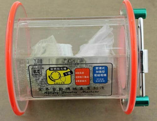 220V 45W Tumbler Rotary Tumbler Jewelry Polisher Finisher Machine+Polishing Bead 5