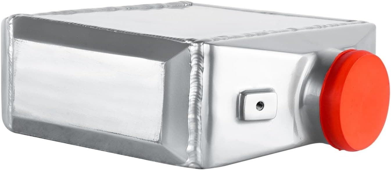 Universal Aluminum Liquid Water to Air Intercooler 9x10.6x4.5in, Core Air Silver 4