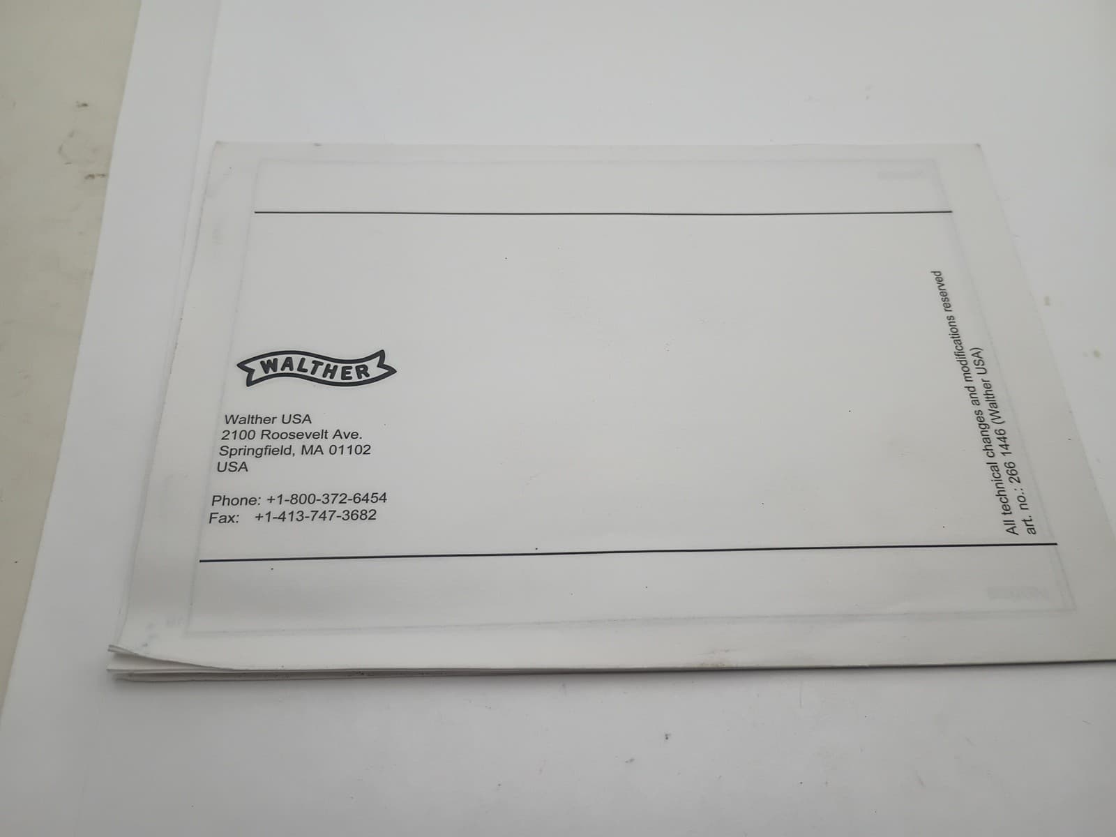 Walther P22 Semi Auto Owners Manual USA 2002  3