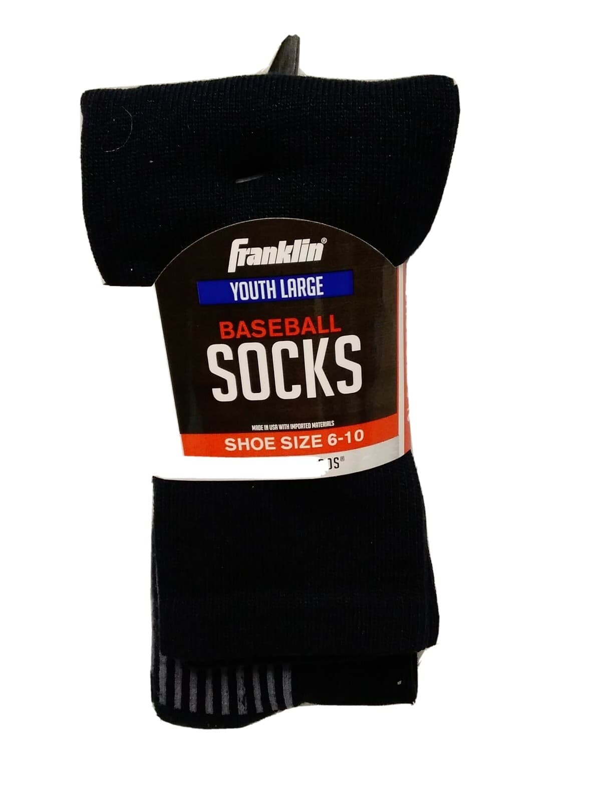 Franklin Youth Medium Baseball Socks Navy Shoe Size 6-10 Large