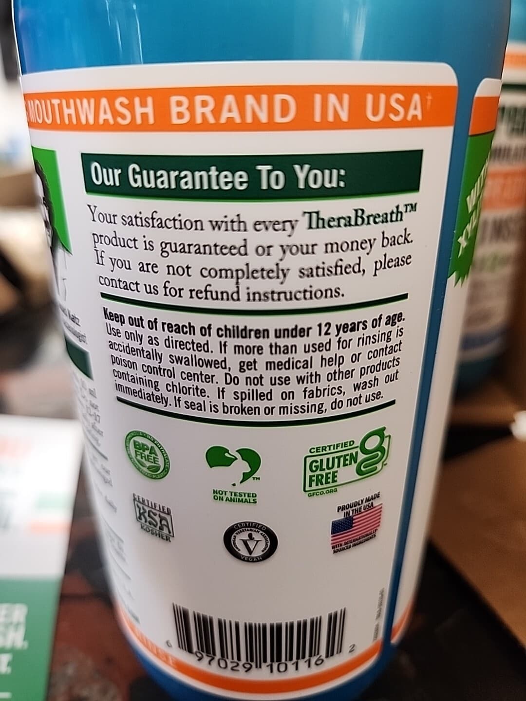 Therabreath Fresh Breath Mouthwash, Icy Mint Flavor/Pack of 2 bottles/16fl.oz x2 5