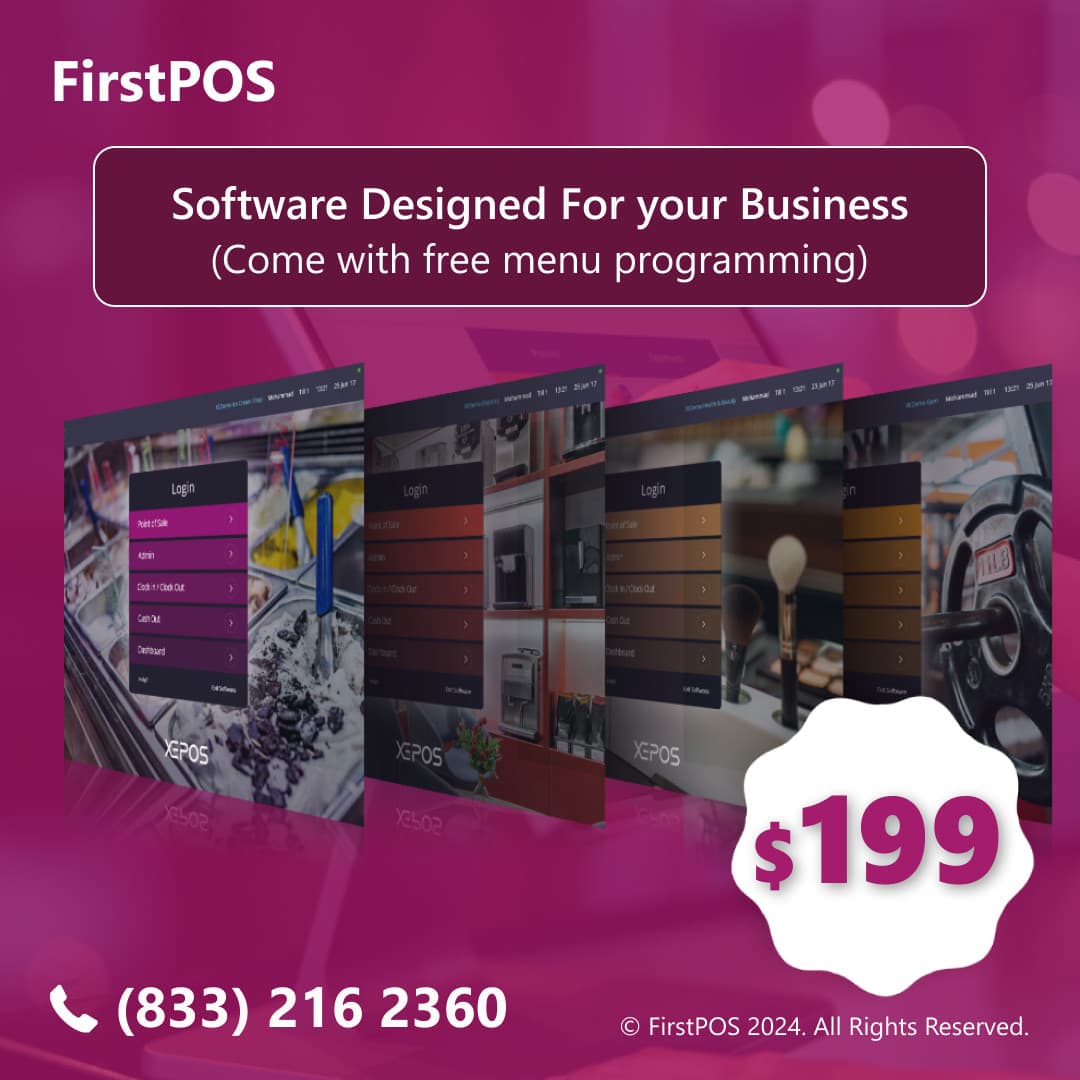 15'' Touchscreen POS Cash Register Till System  Restaurant Café Bar 4