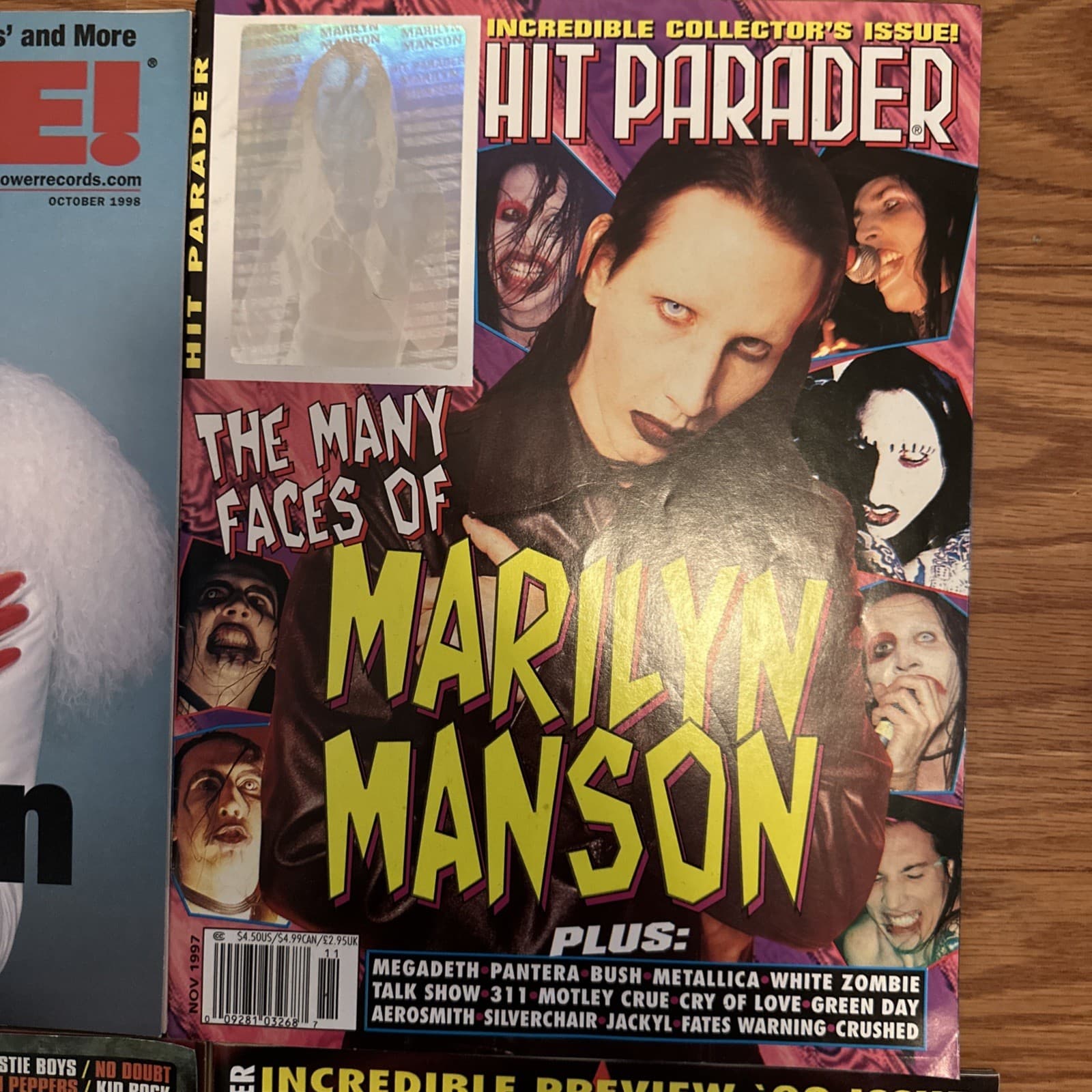 Vintage Marilyn Manson Magazine LOT Of 4 AP, Pulse, Hit Parader 4