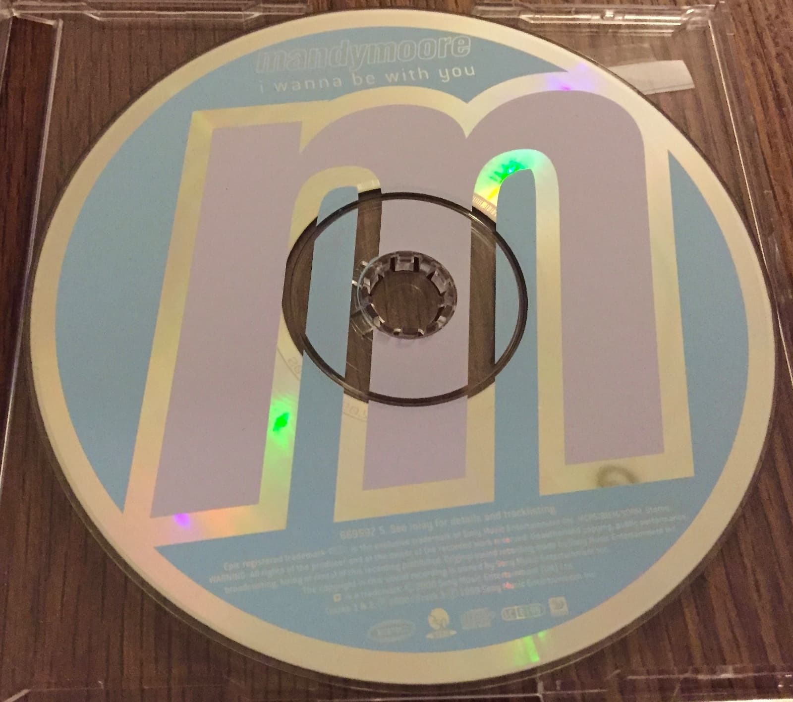 MINT CONDITION Mandy Moore UK I WANNA BE WITH YOU CD Sony Promo Single 4 Track 3